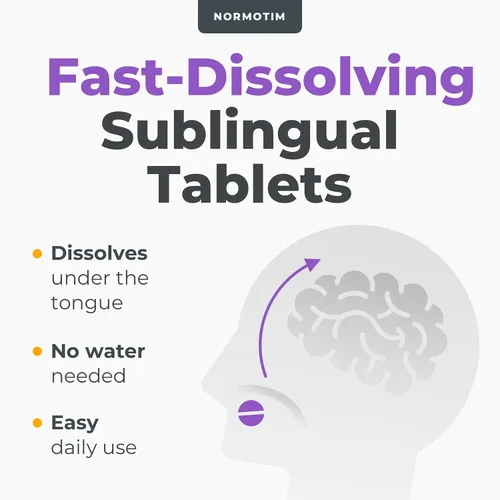 Miniatura 5 de Apoyo para la calma y el enfoque, tabletas de disolución rápida de ascorbato de litio de 5 mg con vitamina C, B1 y B6, soporte cognitivo