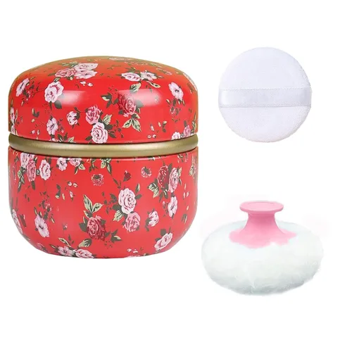 Miniatura 16 de Polvo Corporal y Contenedor para Polvo en Polvo, Polvo para Mujeres y Estuche de Polvo para Baño y Viaje (Abstracción)