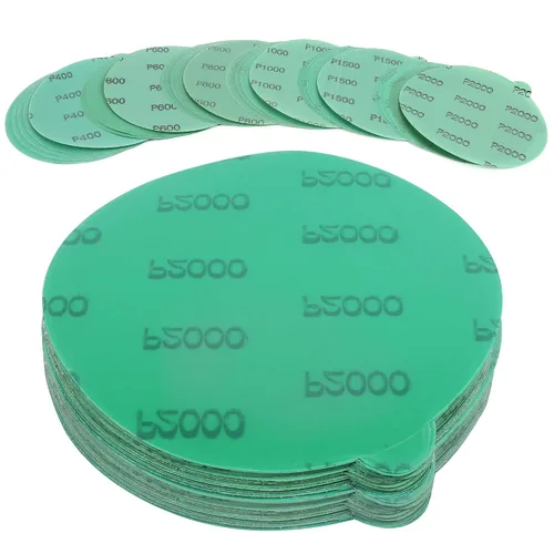 Miniatura 9 de LotFancy Discos de lijado PSA de 6 pulgadas con pestañas, 60 unidades de papel de lija de grano 400, 600, 800, 1000, 1500, 2000, papel de lija