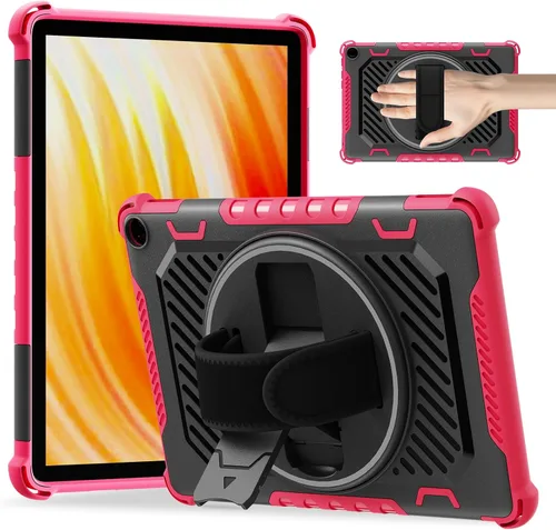 Miniatura 11 de ROISKIN Funda para Tablet Fire HD 10 de 2023 con soporte de patada de 360 y correa de mano