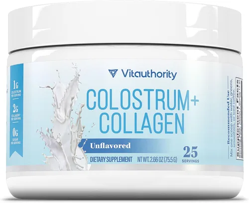 Polvo de proteína de péptido de colágeno de calostro hidrolizado hidromelocotón para la salud intestinal, la piel y el sistema inmunológico | 0.04