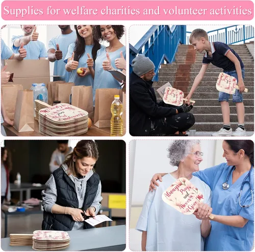 Miniatura 2 de Sherr 50 piezas de regalos inspiradores cristianos a granel para mujeres, hombres, fanáticos de la iglesia, abanicos de madera de mano, funeral
