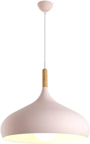 Miniatura 11 de Lámpara colgante de color macarrón para interiores de altura ajustable, lámpara nórdica industrial E27, lámpara de techo para cocina, isla, comedor