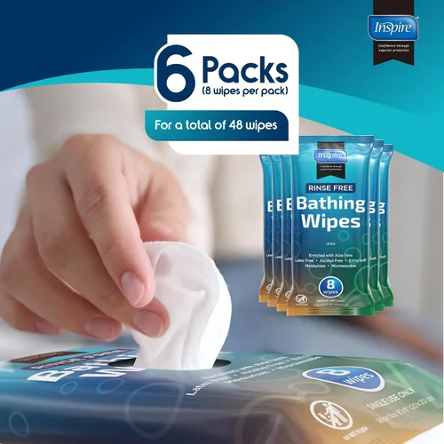 Miniatura 7 de Toallitas húmedas para adultos Paños de lavado para adultos extra grandes, toallitas de baño para incontinencia, 8 x 12 pulgadas