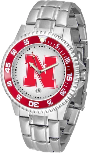 Miniatura 21 de SunTime Reloj de cuarzo de 1.575 in para hombre, correa de acero inoxidable de 0.787 in, esfera Gameday Tulane ola verde