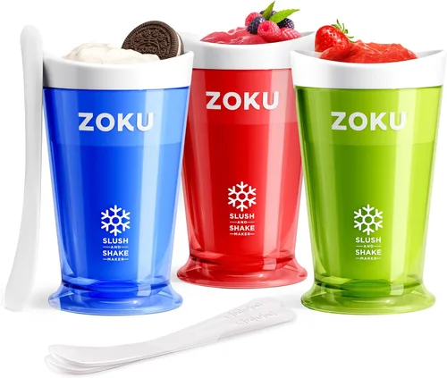 Miniatura 20 de Fábrica de batidos Zoku Slush y Shake Maker, color naranja, Casual, talla única , Azul