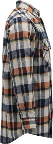 Miniatura 4 de BOCOMAL Camisas con capucha FR, camisas de franela a cuadros, con botones, resistentes al fuego, camisas de franela resistentes a la llama, chaqueta
