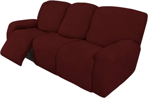 Miniatura 77 de Easy-Going - Funda elástica para sofá reclinable y sofá cama, 6 piezas, protector de muebles, suave, parte inferior elástica, tela jacquard