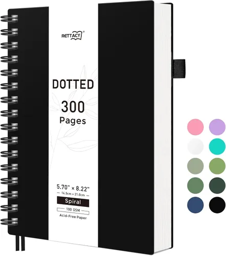Miniatura 28 de RETTACY Cuaderno de bolsillo, 160 páginas forradas, tamaño mini A6 (4.5" × 5.7"), para trabajo, diario, escritura, papel grueso de 100 g/m²