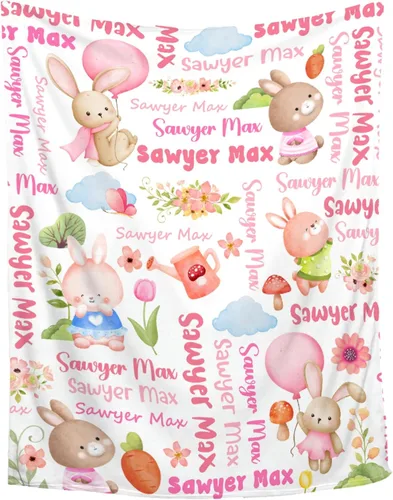 Miniatura 25 de Manta de bebé personalizada de Sandilya para niñas y niños, mariposas, manta de bebé personalizada con nombre, manta envolvente para niños pequeños