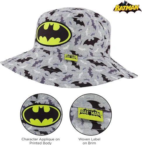 Miniatura 4 de DC Comics Gorra de béisbol con diseño de pescador, sombrero de sol para niños de 2 a 4 años