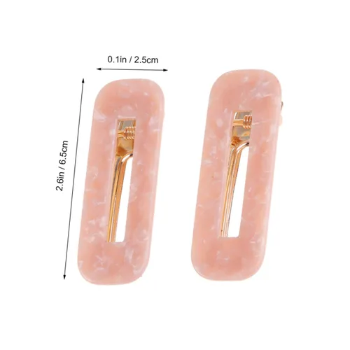 Miniatura 3 de Beaupretty Pinza cuadrada con estampado de leopardo para mujer, paquete de 2 extensiones de clip para el cabello elegantes