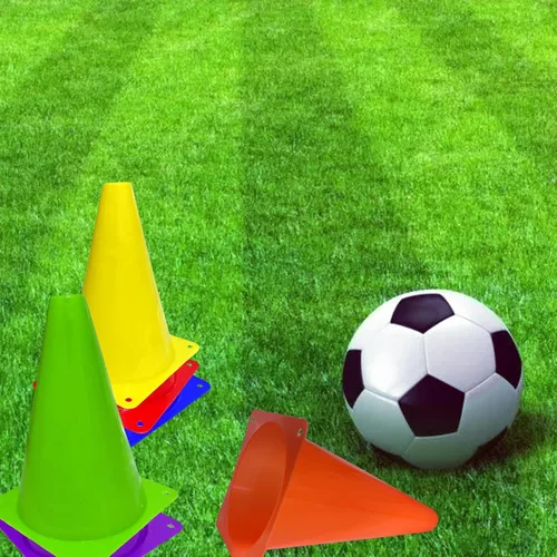 Miniatura 4 de 24 conos de tráfico de plástico de 7 pulgadas, ejercicios de baloncesto y fútbol, patinaje, marcadores de agilidad de entrenamiento deportivo