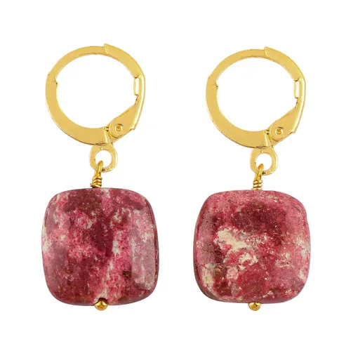 Miniatura 69 de Aretes de aro de cristal afganita natural Piedras afganas de alto grado Aretes chapados en plata Gota lisa Joyas de piedras preciosas hechas