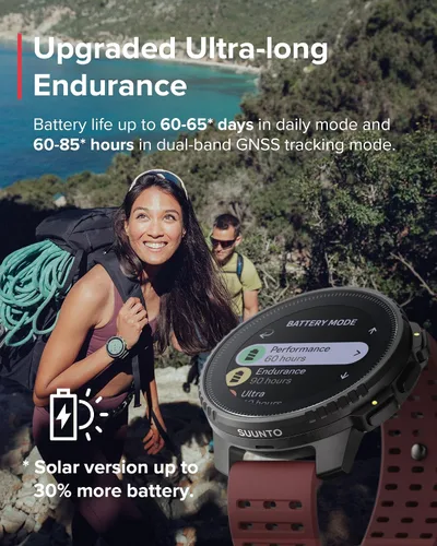 Miniatura 3 de SUUNTO Reloj de aventura GPS vertical, rastreador de actividad con GNSS de doble banda y mapas fuera de línea, soporta más de 95 deportes, métricas