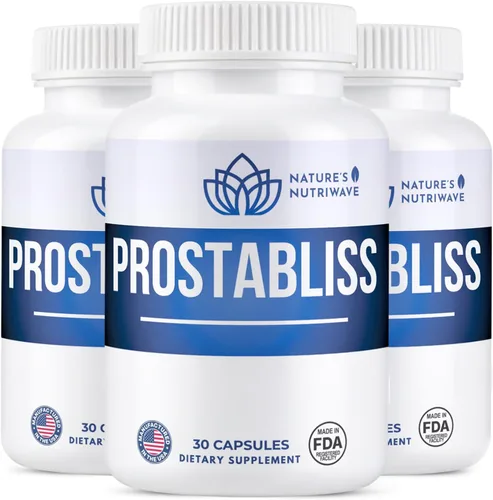 Prostabliss – Suplemento de hierbas 100% natural con zinc, té verde, cardo mariano y ginseng – Fabricado en Estados Unidos – 30 cápsulas, suministro