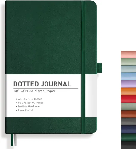 Miniatura 63 de RETTACY Cuaderno rayado, 192 páginas numeradas, tamaño A5 mediano (5.7 x 8.3 pulgadas), para hombres y mujeres, para hacer notas, escritura, trabajo