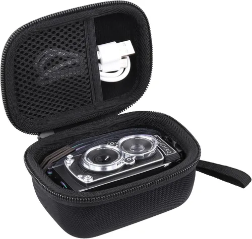 Miniatura 2 de Estuche para Cámara para Cámara Vintage Mini Digital CHUZHAO, Compatible con Cámara Compacta Retro de Estilo TLR Portátil Pequeña de Autofoco