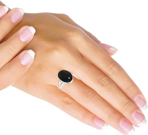 Miniatura 2 de Jeweloporium Anillo de plata de ley 925 maciza, hecho a mano para mujer