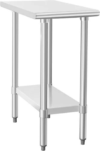 Miniatura 18 de HARDURA Mesa de trabajo de acero inoxidable comercial de 18 x 24 pulgadas, mesa de preparación de cocina y banco de trabajo comercial resistente