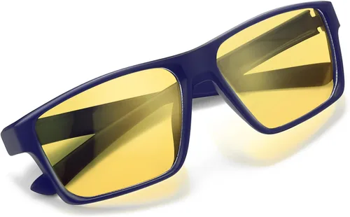 Miniatura 11 de Titan - Lentes de juego anti luz azul para hombre, protección UV400, bloqueo de luz azul para computadora, fatiga ocular Negro