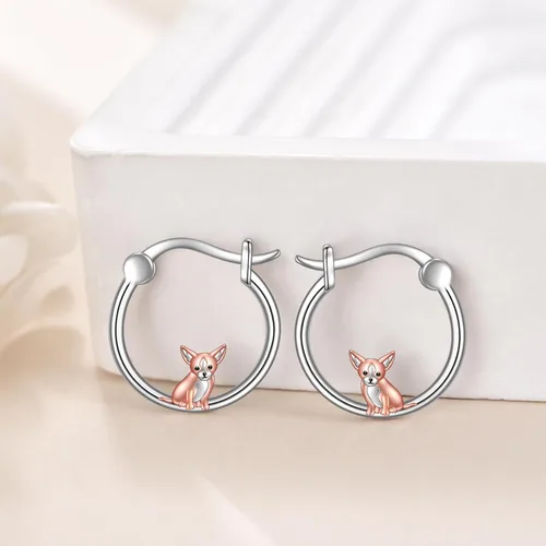 Miniatura 30 de VONALA Bonitos aretes de aro de plata de ley 925, regalos de cumpleaños para mujer