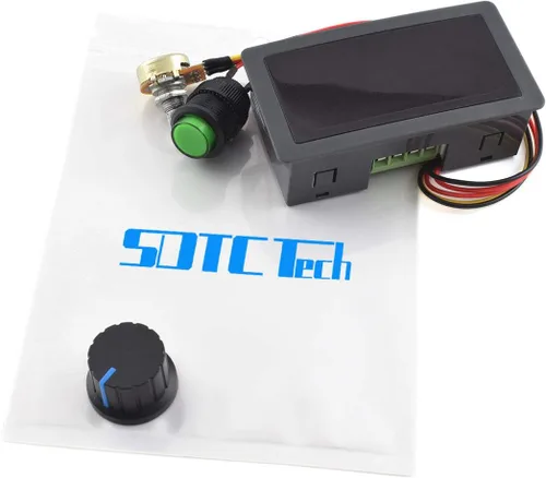 Miniatura 6 de SDTC Tech Controlador de velocidad del motor de 6V-30V 8A DC 6V 12V 24V PWM Interruptor de control de velocidad sin pasos Regulador de controlador