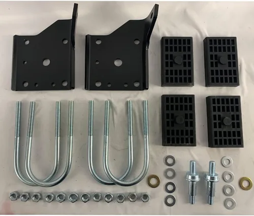 Miniatura 4 de BST BSSP Kit de placa de choque de resorte de hoja múltiple con pernos para Chevry Nova Camaro Firebird 1968-1972 con tachuelas de muelles multihoja