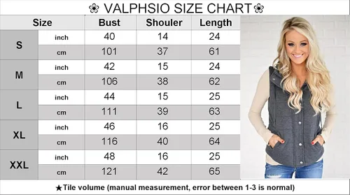 Miniatura 6 de Valphsio - Chaqueta sin mangas acolchada para mujer, ligera, con cierre, cordón ajustable y bolsillos