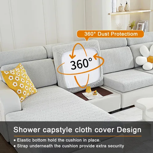 Miniatura 6 de Fundas de cojín para sofá, fundas de sofá mágicas, fundas lavables y elásticas para asientos modulares y en forma de L, protectores de muebles