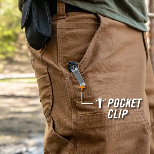 Miniatura 5 de Gerber Gear Affinity - Cuchillo de bolsillo plegable con borde liso D2, hoja de 3.6 pulgadas, cobre