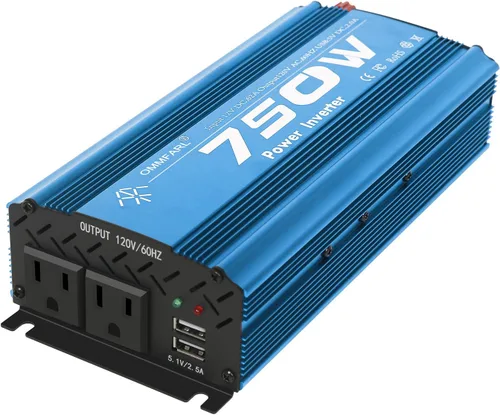 Miniatura 9 de Inversor de corriente de onda sinusoidal modificada de 750 W, CC 12 V a CA 110 V, pico de 1500 vatios, adaptador de inversor de enchufe