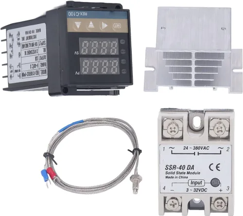 Miniatura 10 de Rex C100 Controlador de temperatura Pid Controladores de temperatura Kit 32.0-752.0 °F Impermeable Alta Precisión Rex C100 Controlador
