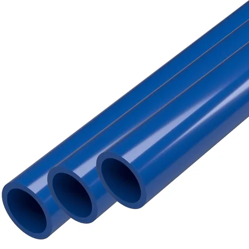 FORMUFIT Tubo de PVC, tamaño de 1/2 pulgada, (diámetro exterior real de 0.840 pulgadas) Sch 40 grado de muebles, azul (40 pulgadas de largo x 3