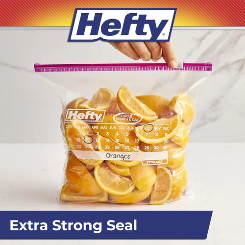 Miniatura 4 de Hefty Slider - Bolsas de almacenamiento para calendario, tamaño de galón, 30 unidades (paquete de 4), 120 en total