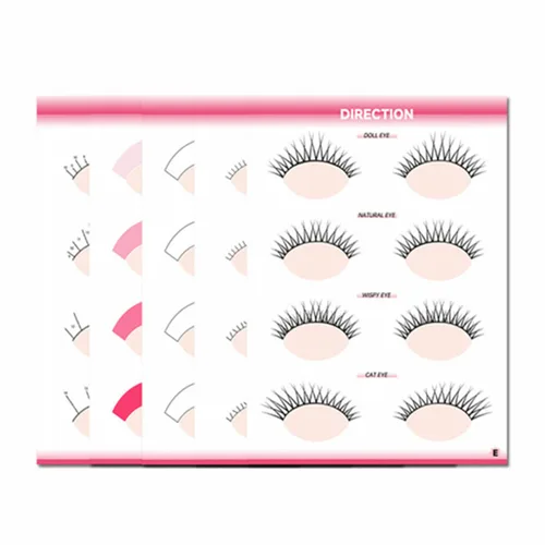 Miniatura 7 de 20 esponjas de práctica en forma de ojos y 5 hojas de tarjetas de ejercicio de mapeo de pestañas para principiantes de pestañas suministros