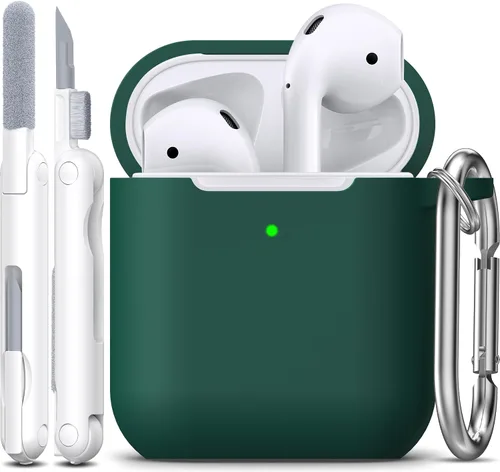 Miniatura 36 de Funda para AirPods con llavero, protección completa, de silicona, accesorios para AirPods, funda para hombres, mujeres y adolescentes, con estuche