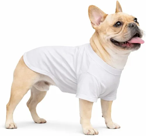 Miniatura 85 de Lovelonglong 2019 - Ropa para mascotas, Disfraces para Perro, Ropa Camisetas en blanco para Perros Grande Medianos Pequeños 100% Algodón 18