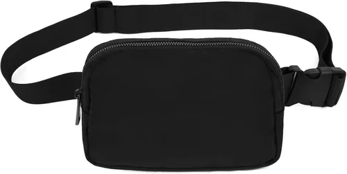 Miniatura 6 de VOROLO Riñonera para mujeres y hombres, bolsa cruzada, bolsa de cinturón con correa ajustable, Rosa, 5,6 pulg.