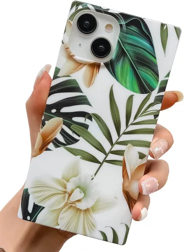 Miniatura 32 de Elegante Funda con Concha de Madre Perla para Niña Compatible con iPhone 14 de 6.1 Pulgadas, Funda Rectángulo con Borde, Elegante y delgada