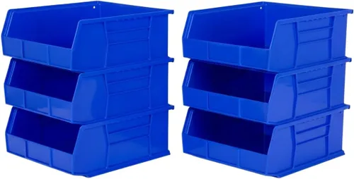 Miniatura 21 de Hudson Exchange - Contenedores apilables de plástico de 11 x 11 x 5 pulgadas y contenedores para colgar (color amarillo, 1 unidad)