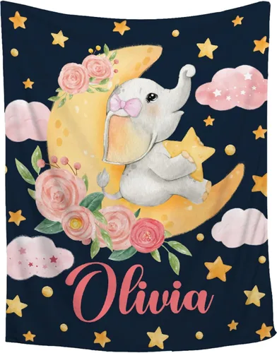 Miniatura 15 de Manta personalizada de franela de vellón de mariposa para bebé, manta de regalo personalizada con nombre, manta ligera y suave, bonita manta