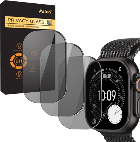 Miniatura 3 de Ailun Protector de pantalla para Apple Watch Ultra 3/Ultra 2/Ultra (1.929 in), película de vidrio templado, antiarañazos, alta definición, sensible