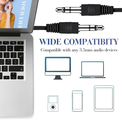 Miniatura 3 de Kanayu Paquete de 100 auriculares con cable a granel para aulas, auriculares básicos para estudiantes, sin micrófono, con conector de 0.138 in