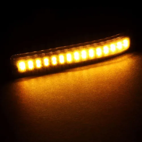 Miniatura 4 de Q1-TECH, lente ahumada dinámica ámbar LED espejo lateral luz intermitente compatible con Ford F-150 2009-2014, 2010 2011 2012 2013, luces LED