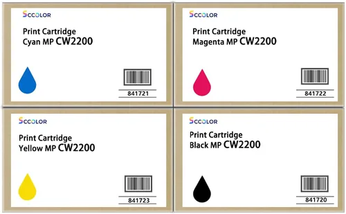 MP CW2200 - Cartucho de tinta compatible con 841720 841721 841722 841723 CW2200, repuesto de tinta para Ricoh MP-CW1200 2000 2200 Gestetner MP