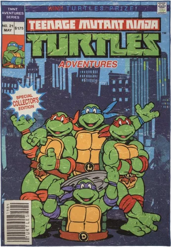 Miniatura 15 de Gertmenian Alfombra de Área de las Tortugas Ninja Mutantes Adolescentes - 3x5 Pequeña, Antideslizante, Ideal para Niños en Dormitorio, Sala