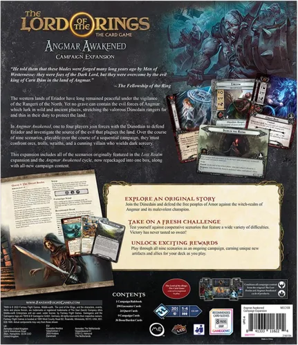 Miniatura 2 de El Señor de los Anillos El juego de cartas Angmar Awakened CAMPAIGN EXPANSION - Juego de aventura cooperativa, juego de estrategia, mayores de 14