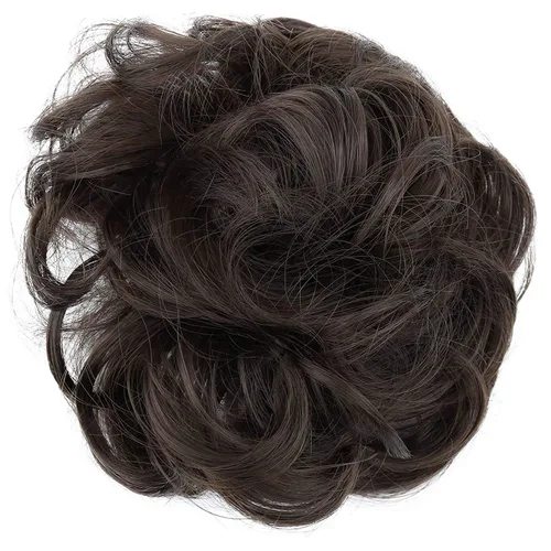 Miniatura 36 de CAISHA by Prettyshop Hairpiece Scrunchy Updo Bridal Peinado Voluminoso Ondulado Moño Desordenado Mezcla Rubio G13AL