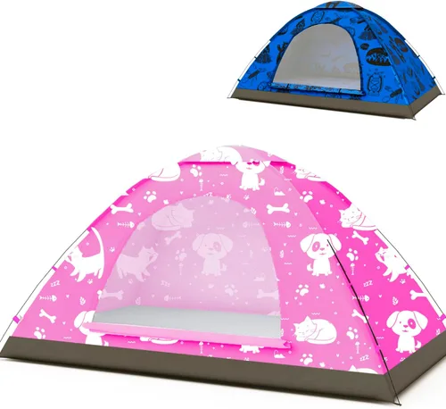 Miniatura 8 de KidzAdventure - Tienda de campaña 2 en 1 para niños, tienda de campaña para niños, tienda de campaña para niños de 1 a 2 personas, tienda de campaña